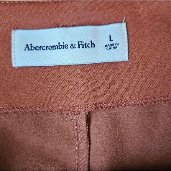 Abercrombie and Fitch Brown Pleather Pants - Picture 2 of 9